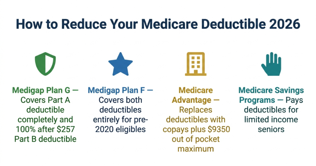 how to reduce medicare deductible 2026 four options