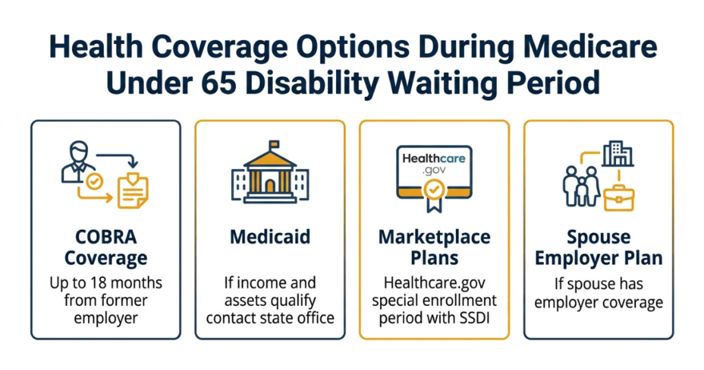 health coverage options during medicare under 65 disability waiting period