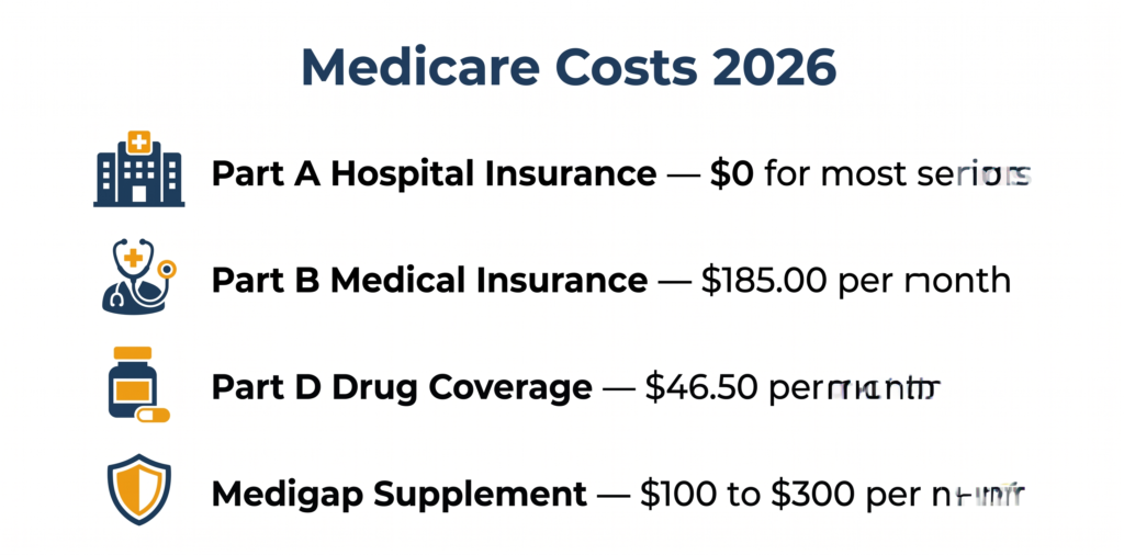 medicare costs for seniors 2026 breakdown
