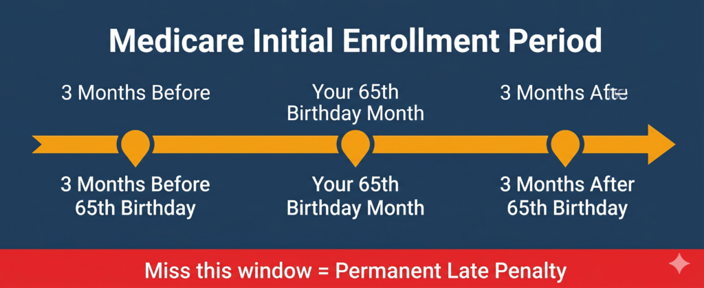 medicare initial enrollment period timeline for seniors
