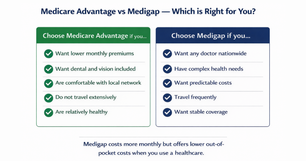 medicare advantage vs medigap which is right for you decision guide 2026