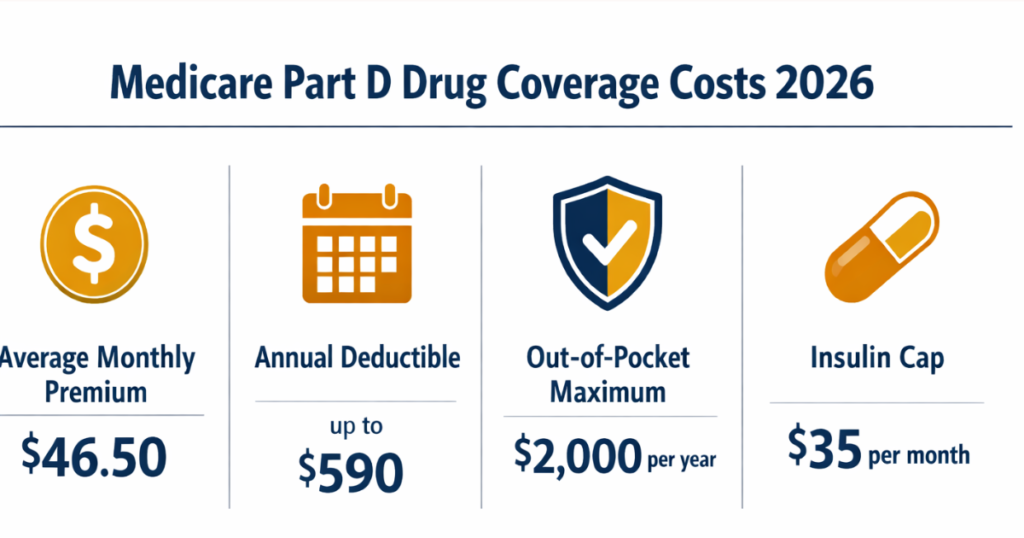 medicare part d drug coverage costs 2026 breakdown