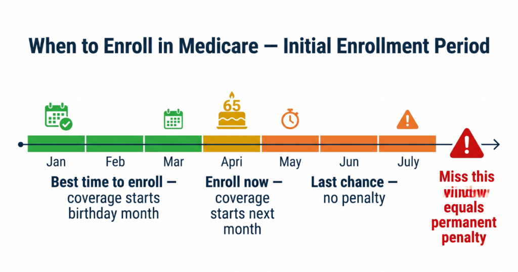when to enroll in medicare initial enrollment period timeline