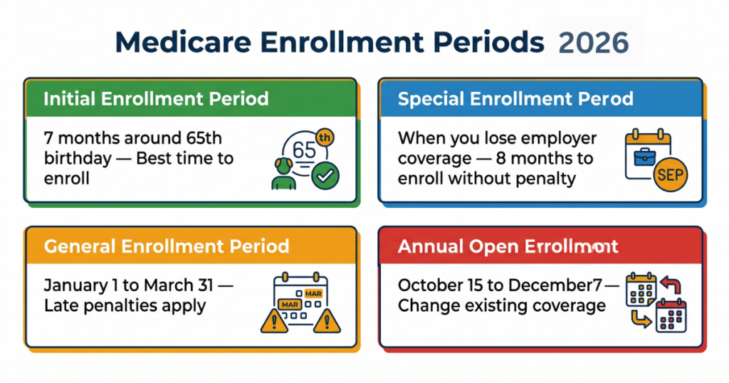 medicare enrollment periods 2026 all options explained