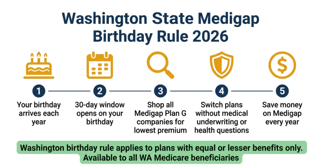 washington state medigap birthday rule 2026 switch without underwriting explained