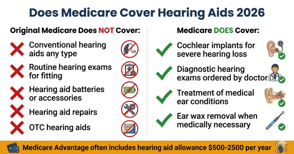 does medicare cover hearing aids 2026 original medicare vs medicare advantage
