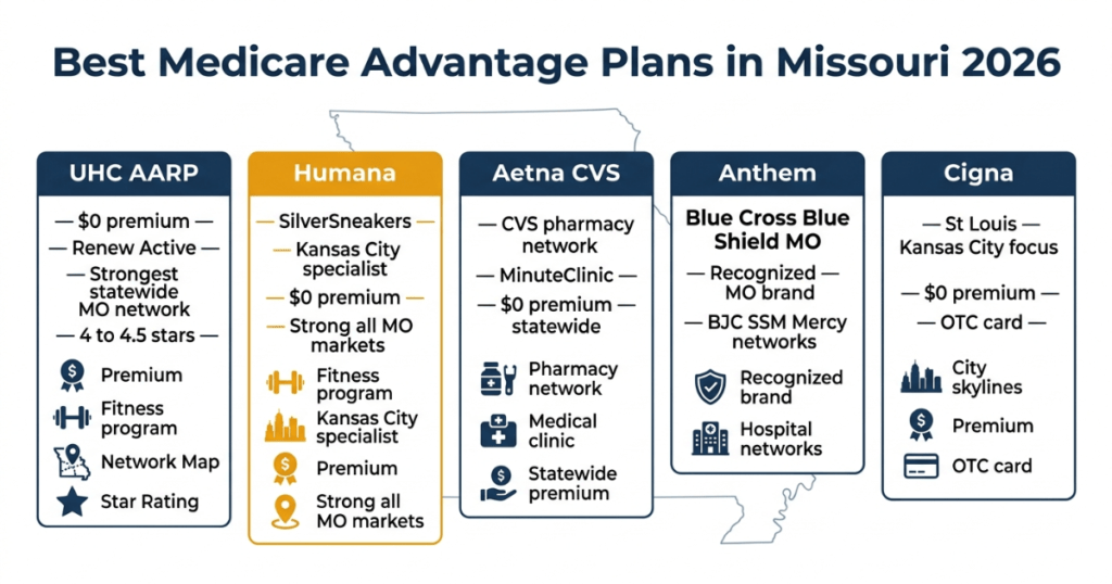 best medicare advantage plans missouri 2026 uhc humana aetna anthem cigna