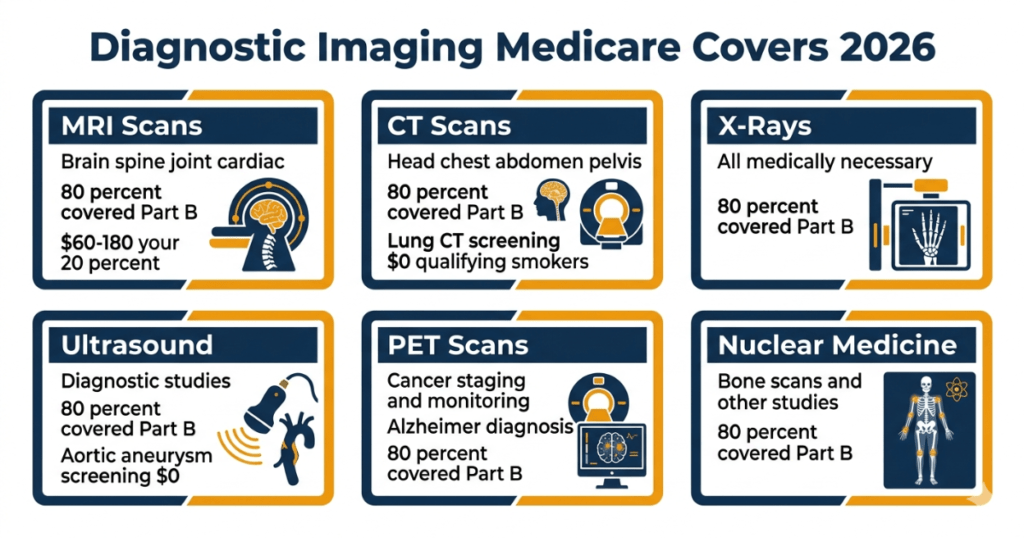 diagnostic imaging medicare covers 2026 mri ct scan ultrasound pet scan xray