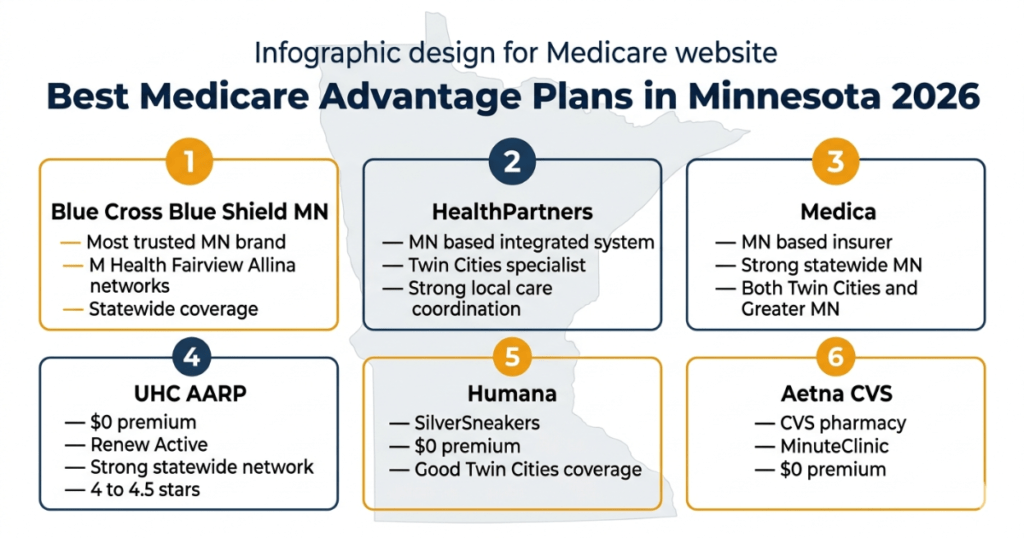 best medicare advantage plans minnesota 2026 bcbsmn healthpartners medica uhc