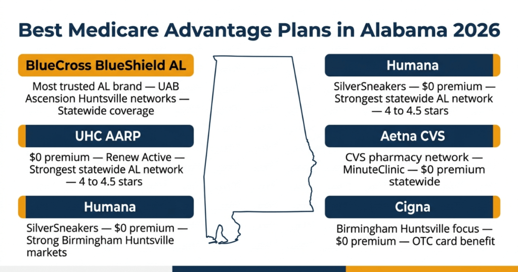 best medicare advantage plans alabama 2026 bcbsal uhc humana aetna cigna