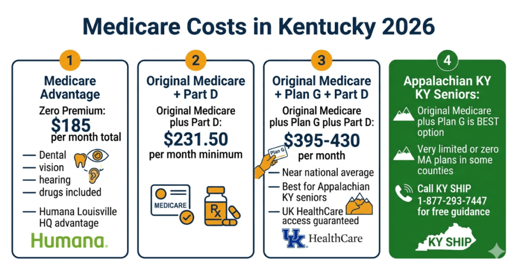 medicare costs kentucky 2026 best medicare plans advantage supplement appalachian