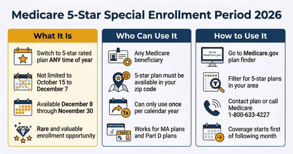 medicare 5 star special enrollment period 2026 how to use switch anytime