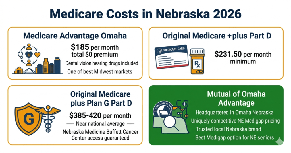 medicare costs nebraska 2026 best medicare plans omaha advantage medigap mutual omaha