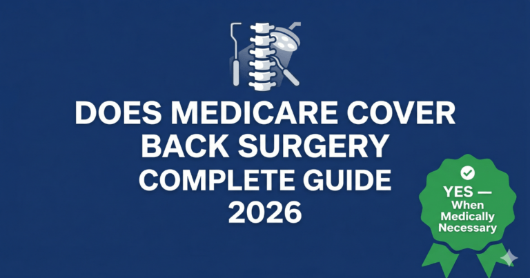 does medicare cover back surgery complete guide 2026