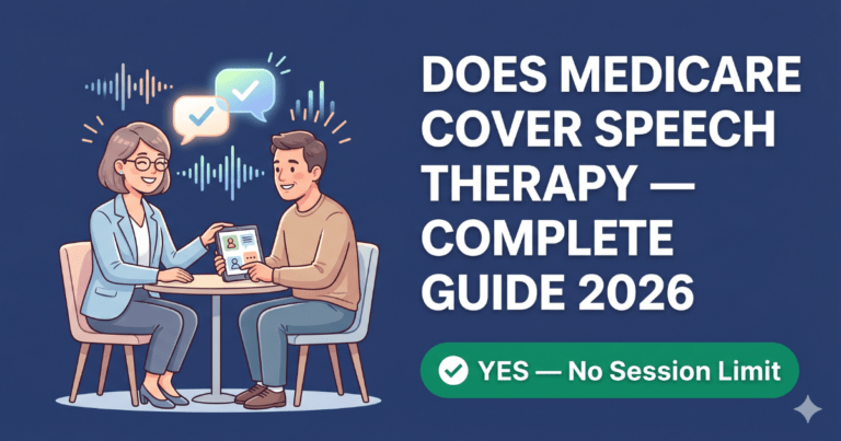 does medicare cover speech therapy complete guide 2026