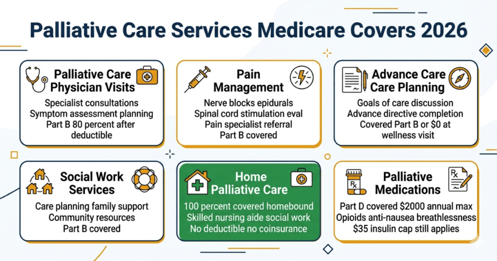 palliative care services medicare covers 2026 physician pain management advance care planning