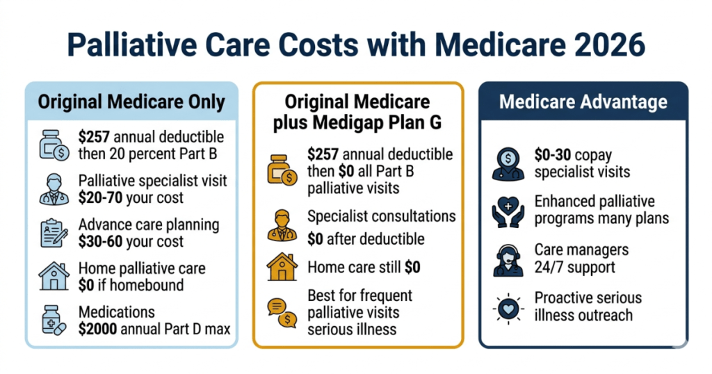palliative care costs with medicare 2026 original medicare medigap plan g advantage