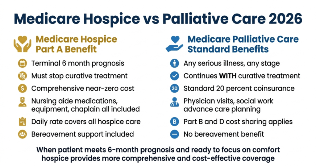 medicare hospice eligibility benefit periods 2026 90 day 60 day unlimited
