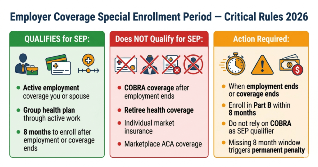 employer coverage special enrollment period rules 2026 qualifying criteria cobra warning