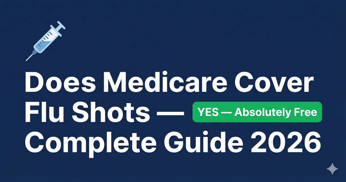 does medicare cover flu shots complete guide 2026 free flu vaccine