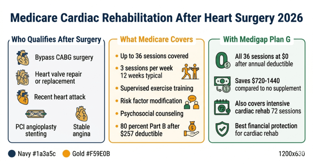 medicare cardiac rehabilitation after heart surgery 2026 bypass valve 36 sessions