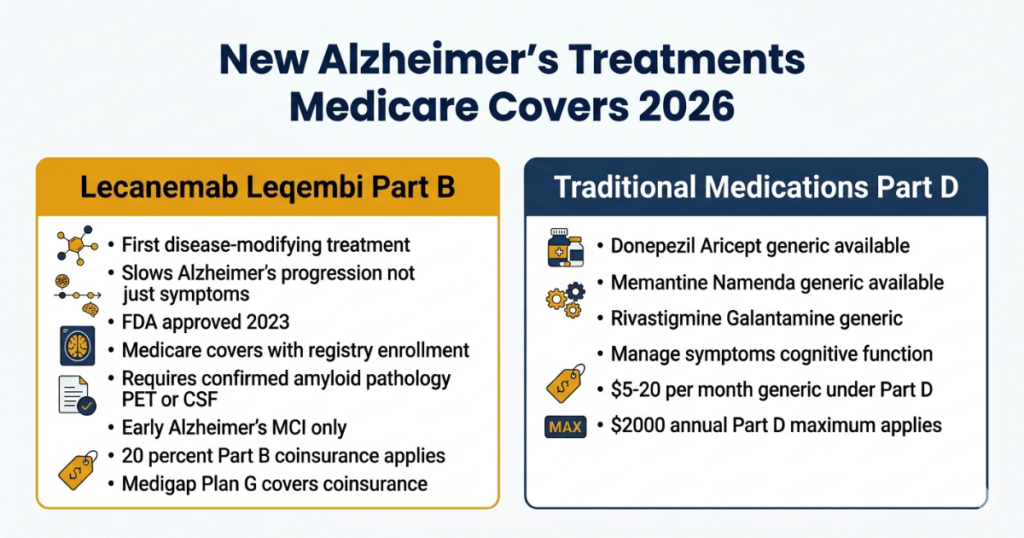 new alzheimers treatments medicare covers 2026 lecanemab leqembi registry traditional drugs