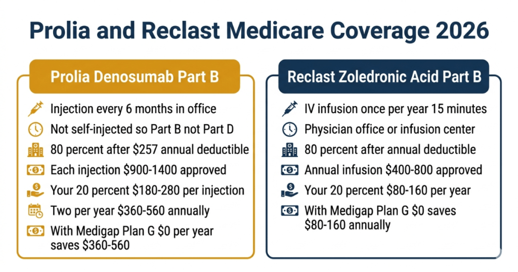 prolia reclast medicare coverage 2026 part b injection infusion cost medigap savings
