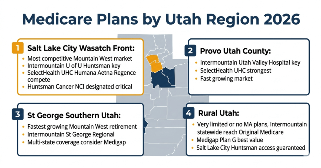 medicare plans utah 2026 by region salt lake city provo st george rural