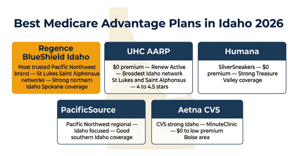 best medicare advantage plans idaho 2026 regence uhc humana pacificsource aetna