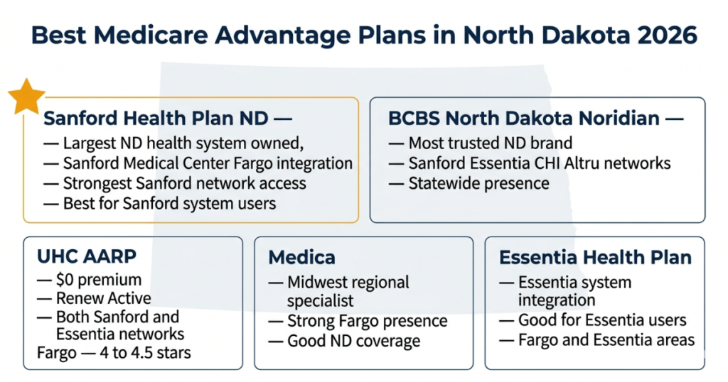 Best Medicare Advantage Plans in North Dakota 2026