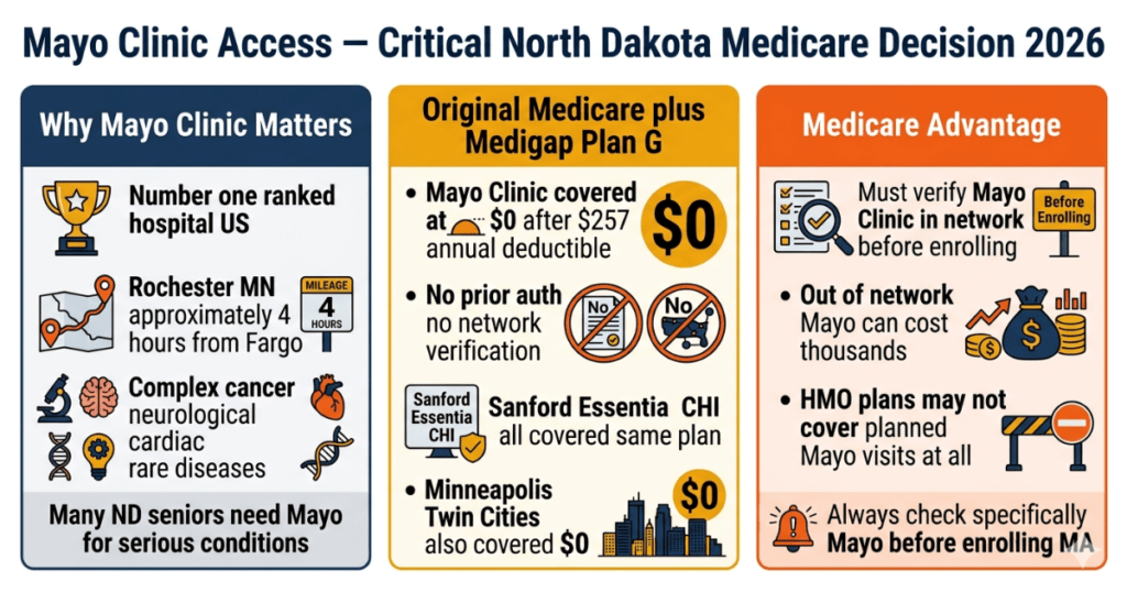 mayo clinic access north dakota medicare decision 2026 medigap plan g vs advantage