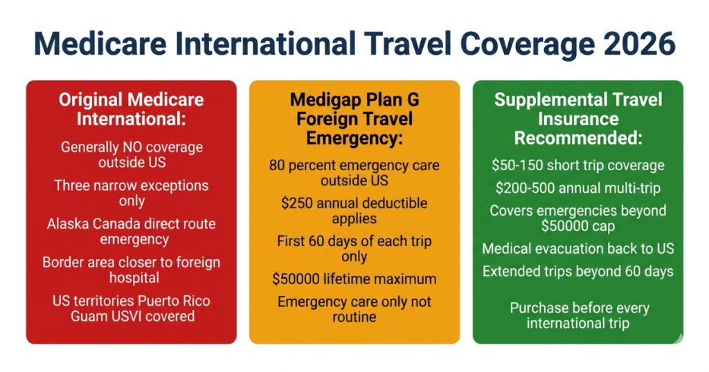 medicare international travel coverage 2026 medigap plan g foreign emergency travel insurance