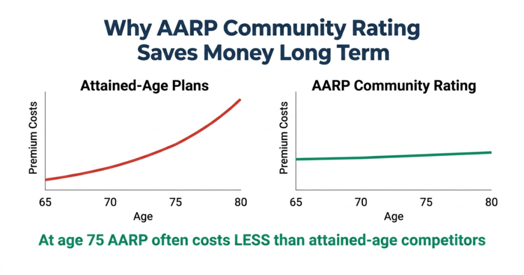 aarp medicare supplement community rating vs attained age pricing advantage