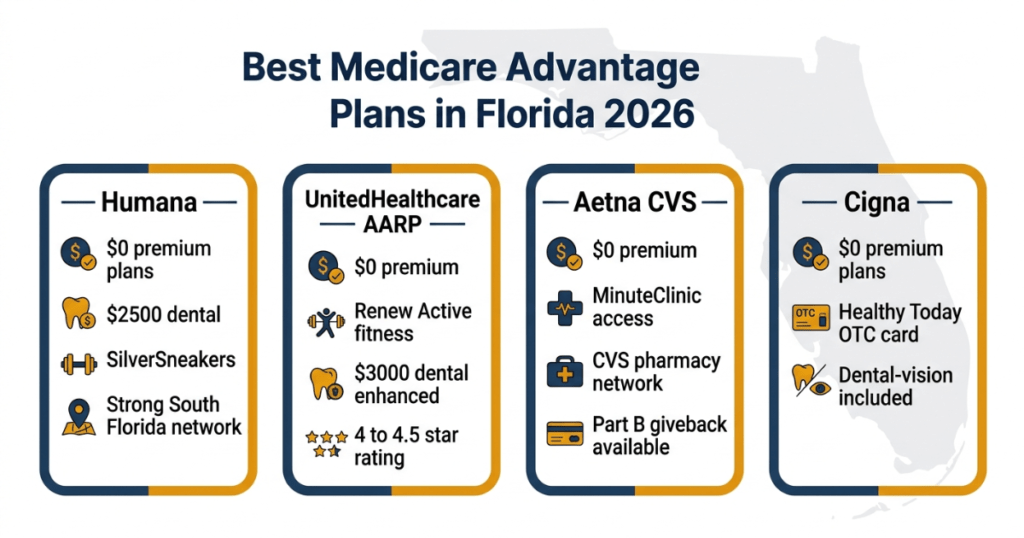 best medicare advantage plans florida 2026 humana uhc aetna cigna