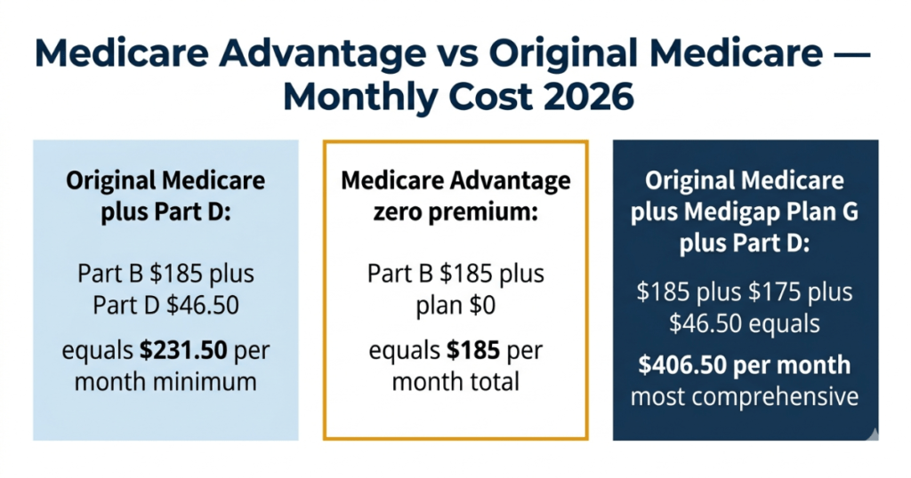 medicare costs florida 2026 advantage supplement part d comparison