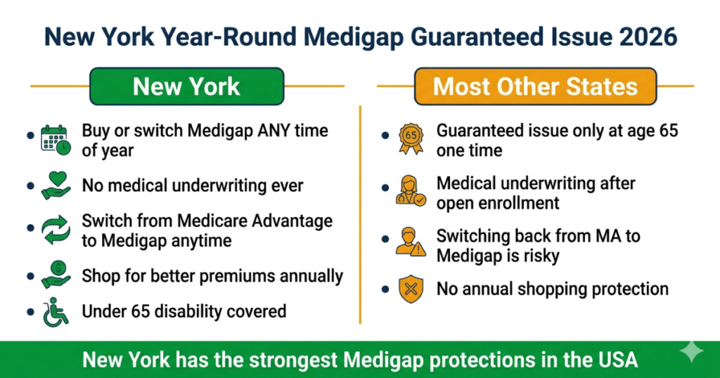 new york medigap guaranteed issue year round protection 2026