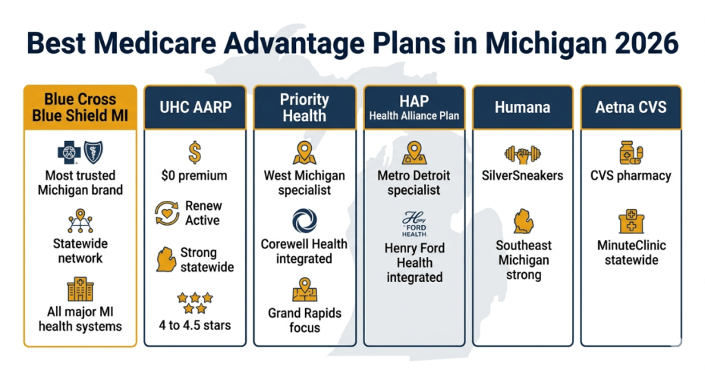 best medicare advantage plans michigan 2026 bcbsm uhc priority health hap